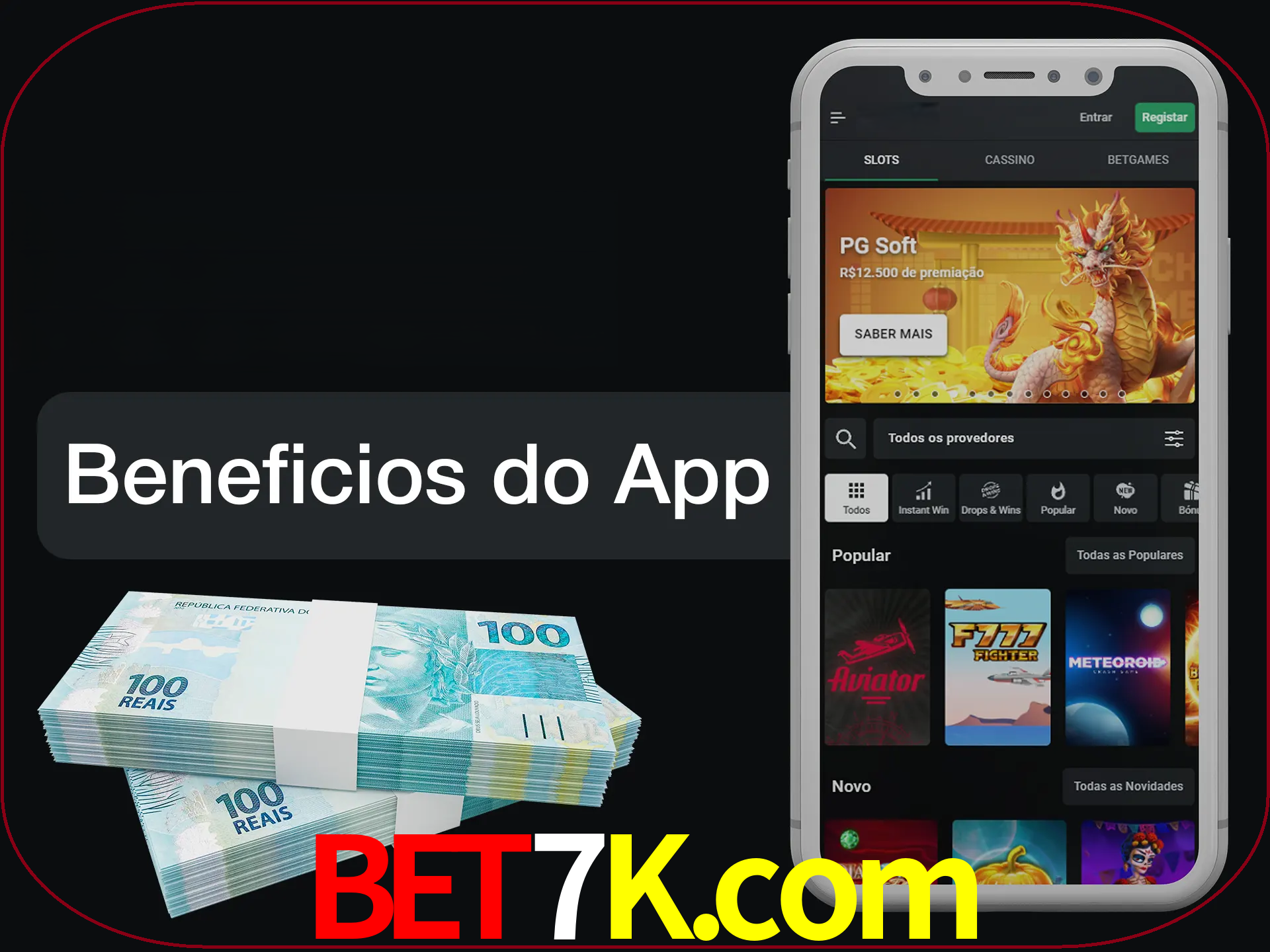 Obtenha todos os benefícios usando o aplicativo.