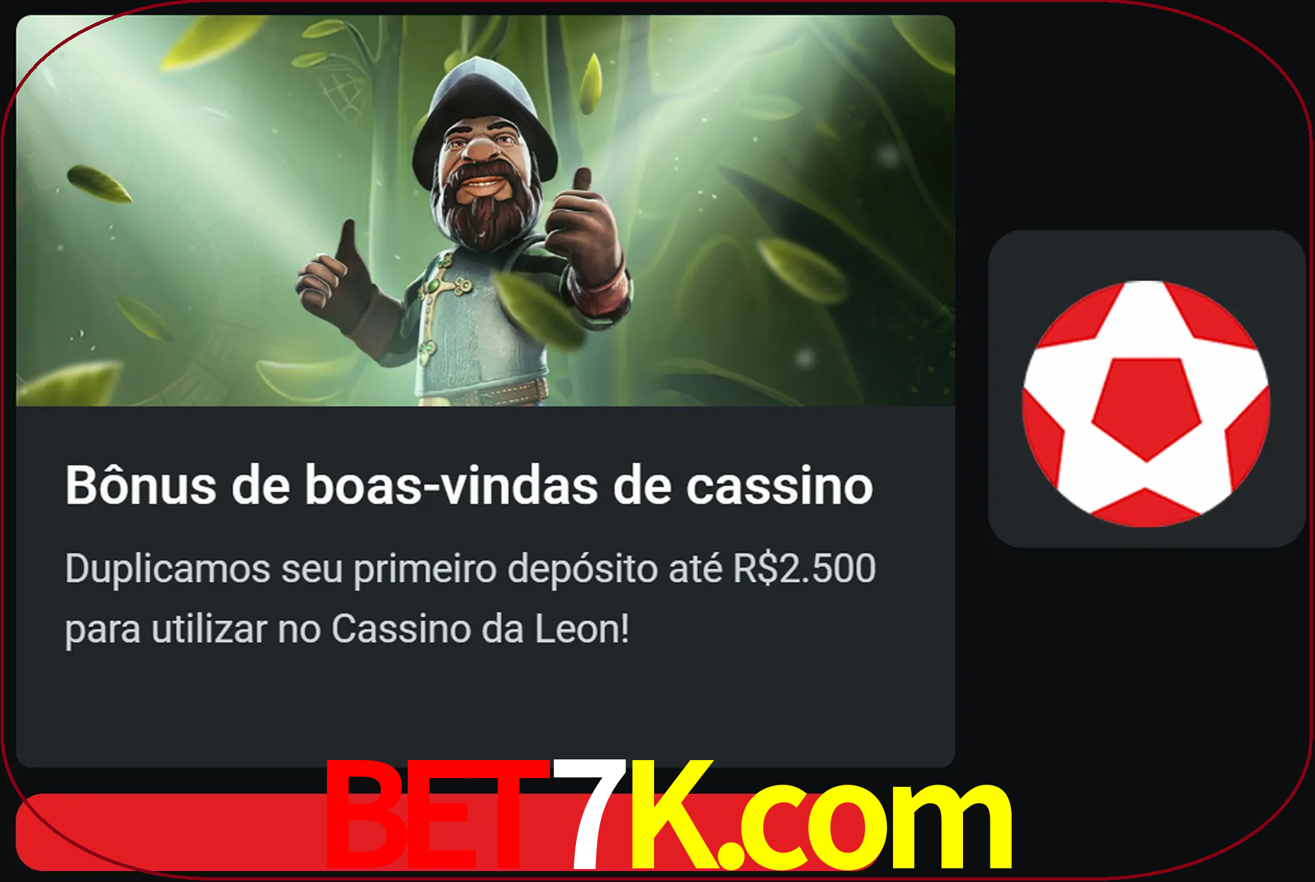 Receba seu dinheiro do bônus de boas-vindas após o primeiro depósito.