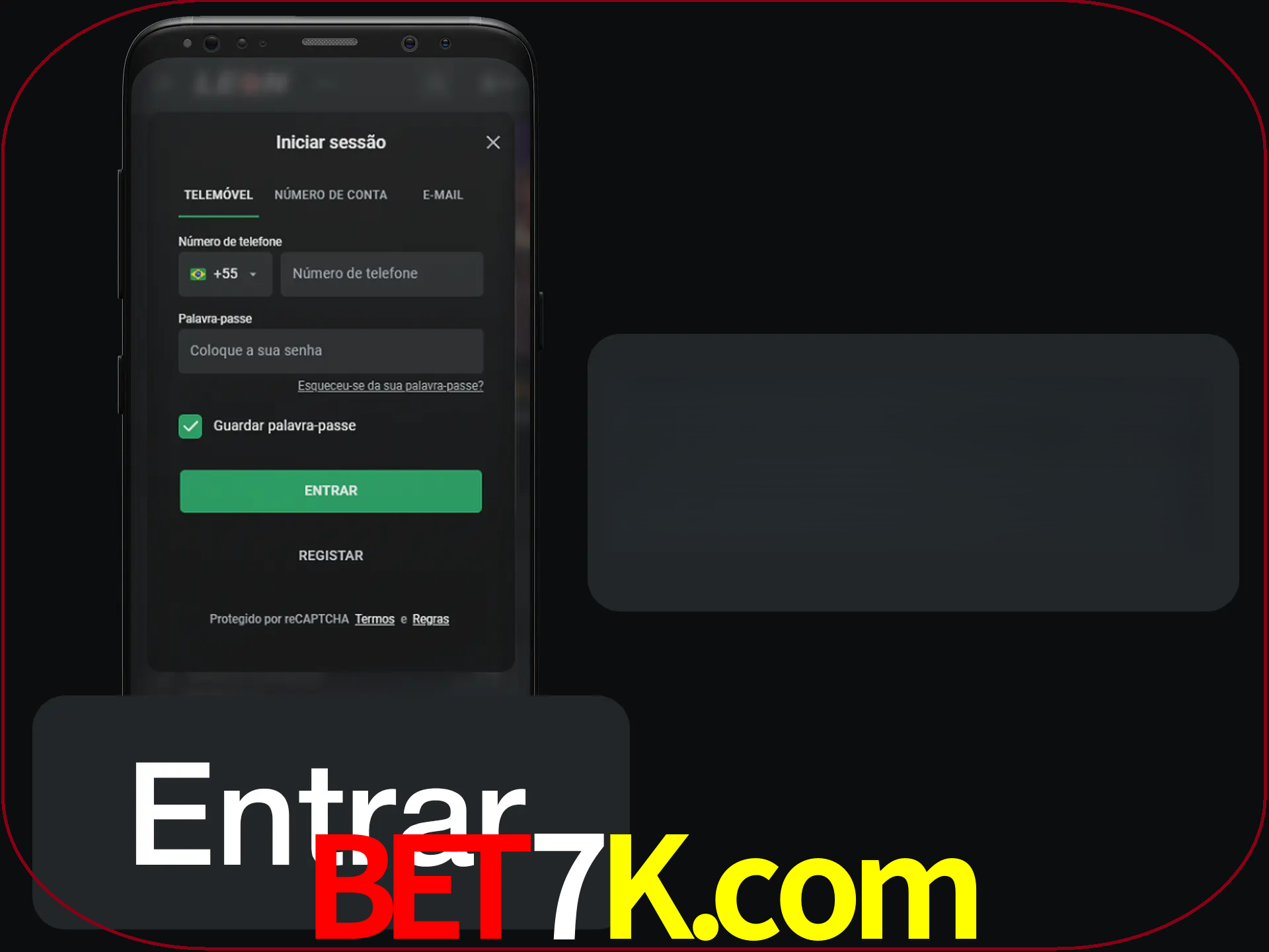 Faça o login para começar a apostar e jogar no cassino.