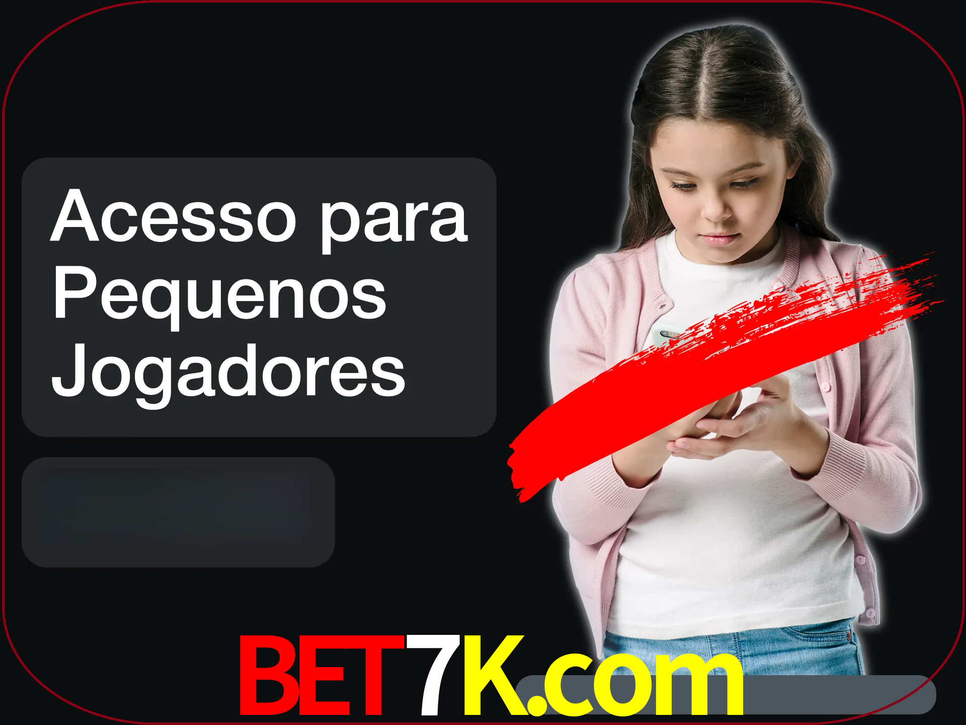 As crianças não podem jogar jogos de cassino.